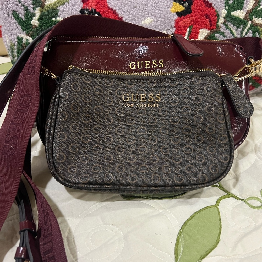 GUESS Double Crossbody Bag